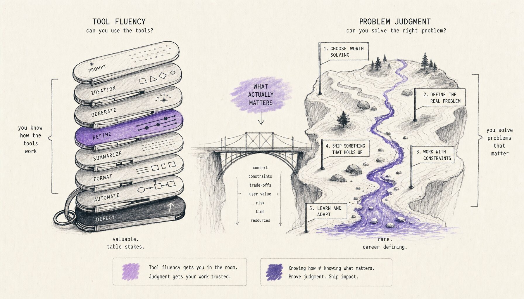 AI Tool Knowledge vs Problem Judgment | Provn AI Career Hub | Provn